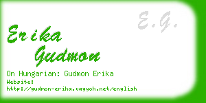 erika gudmon business card